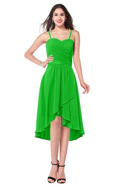 ColsBM Lavern Jasmine Green Bridesmaid Dresses Sleeveless Asymmetric Ruching A-line Elegant Sweetheart