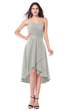 ColsBM Lavern Platinum Bridesmaid Dresses Sleeveless Asymmetric Ruching A-line Elegant Sweetheart