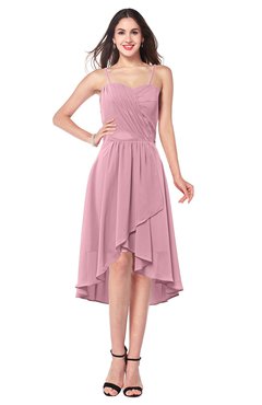 ColsBM Lavern Rosebloom Bridesmaid Dresses Sleeveless Asymmetric Ruching A-line Elegant Sweetheart