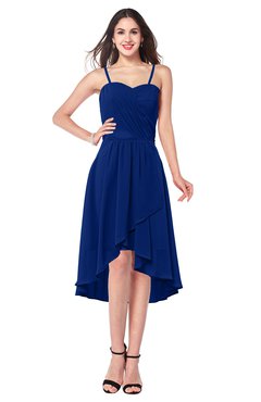 ColsBM Lavern Sodalite Blue Bridesmaid Dresses Sleeveless Asymmetric Ruching A-line Elegant Sweetheart