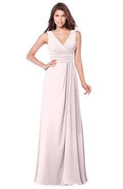 ColsBM Madisyn Angel Wing Bridesmaid Dresses Sleeveless Half Backless Sexy A-line Floor Length V-neck