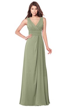 ColsBM Madisyn Bog Bridesmaid Dresses Sleeveless Half Backless Sexy A-line Floor Length V-neck