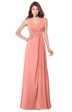 ColsBM Madisyn Desert Flower Bridesmaid Dresses Sleeveless Half Backless Sexy A-line Floor Length V-neck