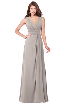 ColsBM Madisyn Fawn Bridesmaid Dresses Sleeveless Half Backless Sexy A-line Floor Length V-neck