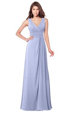 ColsBM Madisyn Lavender Bridesmaid Dresses Sleeveless Half Backless Sexy A-line Floor Length V-neck