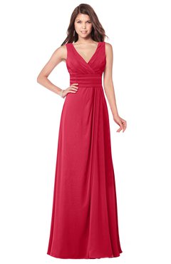 ColsBM Madisyn Lollipop Bridesmaid Dresses Sleeveless Half Backless Sexy A-line Floor Length V-neck