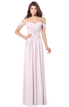 ColsBM Kaolin Blush Bridesmaid Dresses A-line Floor Length Zip up Short Sleeve Appliques Gorgeous