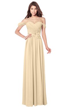 ColsBM Kaolin Marzipan Bridesmaid Dresses A-line Floor Length Zip up Short Sleeve Appliques Gorgeous
