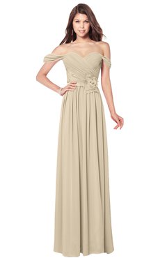 ColsBM Kaolin Novelle Peach Bridesmaid Dresses A-line Floor Length Zip up Short Sleeve Appliques Gorgeous