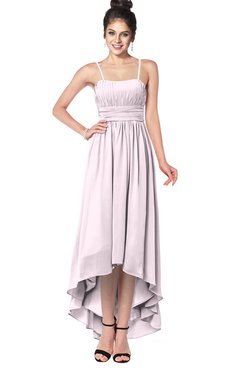 ColsBM Kinsley Blush Bridesmaid Dresses Half Backless Hi-Lo A-line Mature Sleeveless Spaghetti