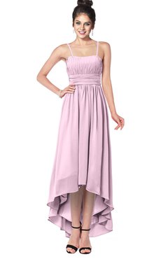 ColsBM Kinsley Fairy Tale Bridesmaid Dresses Half Backless Hi-Lo A-line Mature Sleeveless Spaghetti