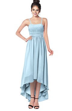 ColsBM Kinsley Ice Blue Bridesmaid Dresses Half Backless Hi-Lo A-line Mature Sleeveless Spaghetti