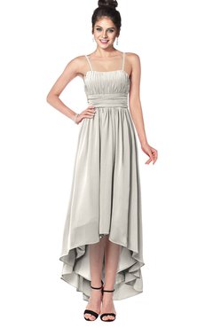 ColsBM Kinsley Off White Bridesmaid Dresses Half Backless Hi-Lo A-line Mature Sleeveless Spaghetti