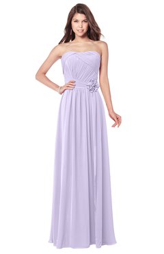 ColsBM Wisdom Pastel Lilac Bridesmaid Dresses Sleeveless Pick up Sexy Strapless A-line Zip up