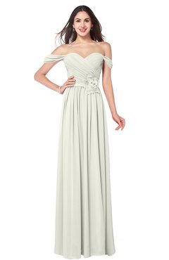 ColsBM Katelyn Cream Bridesmaid Dresses Zip up A-line Floor Length Sweetheart Short Sleeve Gorgeous