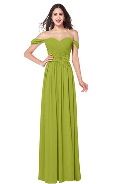 ColsBM Katelyn Green Oasis Bridesmaid Dresses Zip up A-line Floor Length Sweetheart Short Sleeve Gorgeous