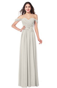 ColsBM Katelyn Off White Bridesmaid Dresses Zip up A-line Floor Length Sweetheart Short Sleeve Gorgeous