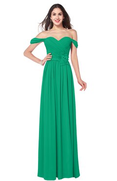 ColsBM Katelyn Pepper Green Bridesmaid Dresses Zip up A-line Floor Length Sweetheart Short Sleeve Gorgeous
