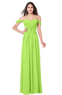 ColsBM Katelyn Sharp Green Bridesmaid Dresses Zip up A-line Floor Length Sweetheart Short Sleeve Gorgeous