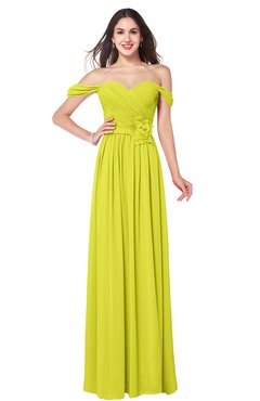 ColsBM Katelyn Sulphur Spring Bridesmaid Dresses Zip up A-line Floor Length Sweetheart Short Sleeve Gorgeous