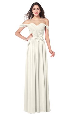 ColsBM Katelyn Whisper White Bridesmaid Dresses Zip up A-line Floor Length Sweetheart Short Sleeve Gorgeous