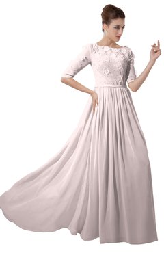 ColsBM Rene Angel Wing Bridesmaid Dresses Boat Flower A-line Elastic Elbow Length Sleeve Hawaiian