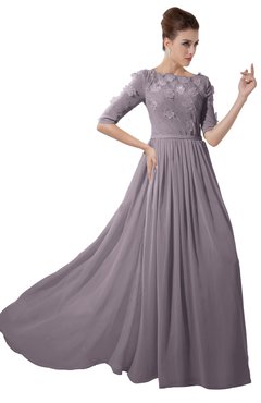 ColsBM Rene Cameo Bridesmaid Dresses Boat Flower A-line Elastic Elbow Length Sleeve Hawaiian