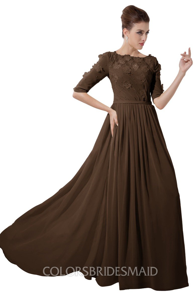 wedding chocolate brown dress
