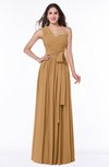 ColsBM Emmeline Doe Modern A-line Half Backless Chiffon Floor Length Ruching Plus Size Bridesmaid Dresses