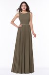 ColsBM Nicole Carafe Brown Elegant A-line Sleeveless Chiffon Floor Length Pleated Plus Size Bridesmaid Dresses