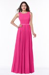 ColsBM Nicole Fandango Pink Elegant A-line Sleeveless Chiffon Floor Length Pleated Plus Size Bridesmaid Dresses