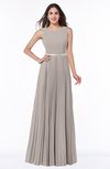ColsBM Nicole Mushroom Elegant A-line Sleeveless Chiffon Floor Length Pleated Plus Size Bridesmaid Dresses