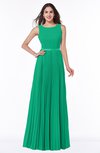 ColsBM Nicole Pepper Green Elegant A-line Sleeveless Chiffon Floor Length Pleated Plus Size Bridesmaid Dresses