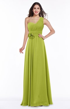 ColsBM Raquel Green Oasis Elegant A-line Asymmetric Neckline Sleeveless Floor Length Sash Plus Size Bridesmaid Dresses