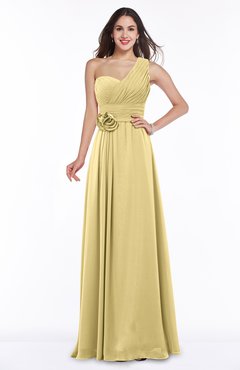 ColsBM Raquel New Wheat Elegant A-line Asymmetric Neckline Sleeveless Floor Length Sash Plus Size Bridesmaid Dresses
