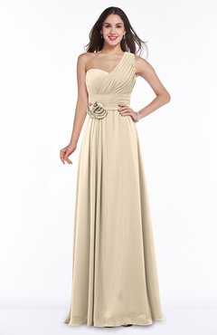 ColsBM Raquel Novelle Peach Elegant A-line Asymmetric Neckline Sleeveless Floor Length Sash Plus Size Bridesmaid Dresses