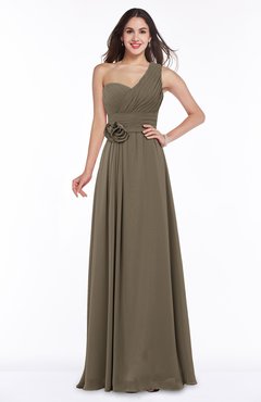 ColsBM Raquel Otter Elegant A-line Asymmetric Neckline Sleeveless Floor Length Sash Plus Size Bridesmaid Dresses