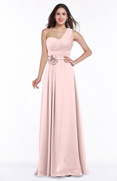 ColsBM Raquel Pastel Pink Elegant A-line Asymmetric Neckline Sleeveless Floor Length Sash Plus Size Bridesmaid Dresses