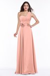 ColsBM Raquel Peach Elegant A-line Asymmetric Neckline Sleeveless Floor Length Sash Plus Size Bridesmaid Dresses