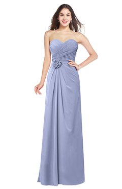 ColsBM Josie Blue Heron Glamorous Sweetheart Sleeveless Zip up Flower Plus Size Bridesmaid Dresses