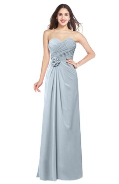 ColsBM Josie Illusion Blue Glamorous Sweetheart Sleeveless Zip up Flower Plus Size Bridesmaid Dresses