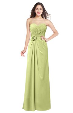 ColsBM Josie Lime Green Glamorous Sweetheart Sleeveless Zip up Flower Plus Size Bridesmaid Dresses