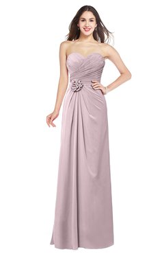 ColsBM Josie Pale Lilac Glamorous Sweetheart Sleeveless Zip up Flower Plus Size Bridesmaid Dresses