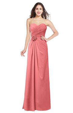 ColsBM Josie Shell Pink Glamorous Sweetheart Sleeveless Zip up Flower Plus Size Bridesmaid Dresses