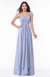ColsBM Sophie Blue Heron Elegant A-line Asymmetric Neckline Chiffon Floor Length Ruching Plus Size Bridesmaid Dresses