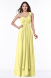 ColsBM Sophie Daffodil Elegant A-line Asymmetric Neckline Chiffon Floor Length Ruching Plus Size Bridesmaid Dresses