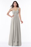 ColsBM Sophie Hushed Violet Elegant A-line Asymmetric Neckline Chiffon Floor Length Ruching Plus Size Bridesmaid Dresses