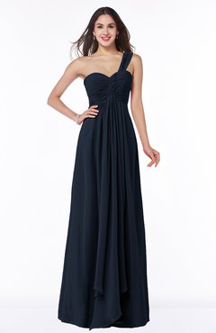 navy blue long bridesmaid dresses