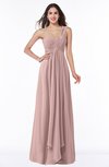 ColsBM Sophie Nectar Pink Elegant A-line Asymmetric Neckline Chiffon Floor Length Ruching Plus Size Bridesmaid Dresses