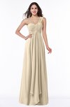 ColsBM Sophie Novelle Peach Elegant A-line Asymmetric Neckline Chiffon Floor Length Ruching Plus Size Bridesmaid Dresses